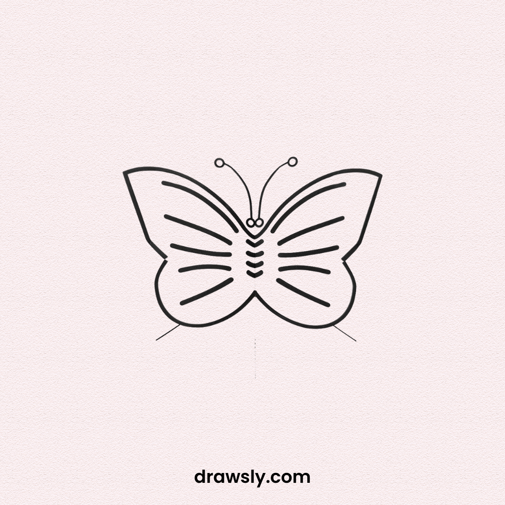 Butterfly Origami Drawing Idea