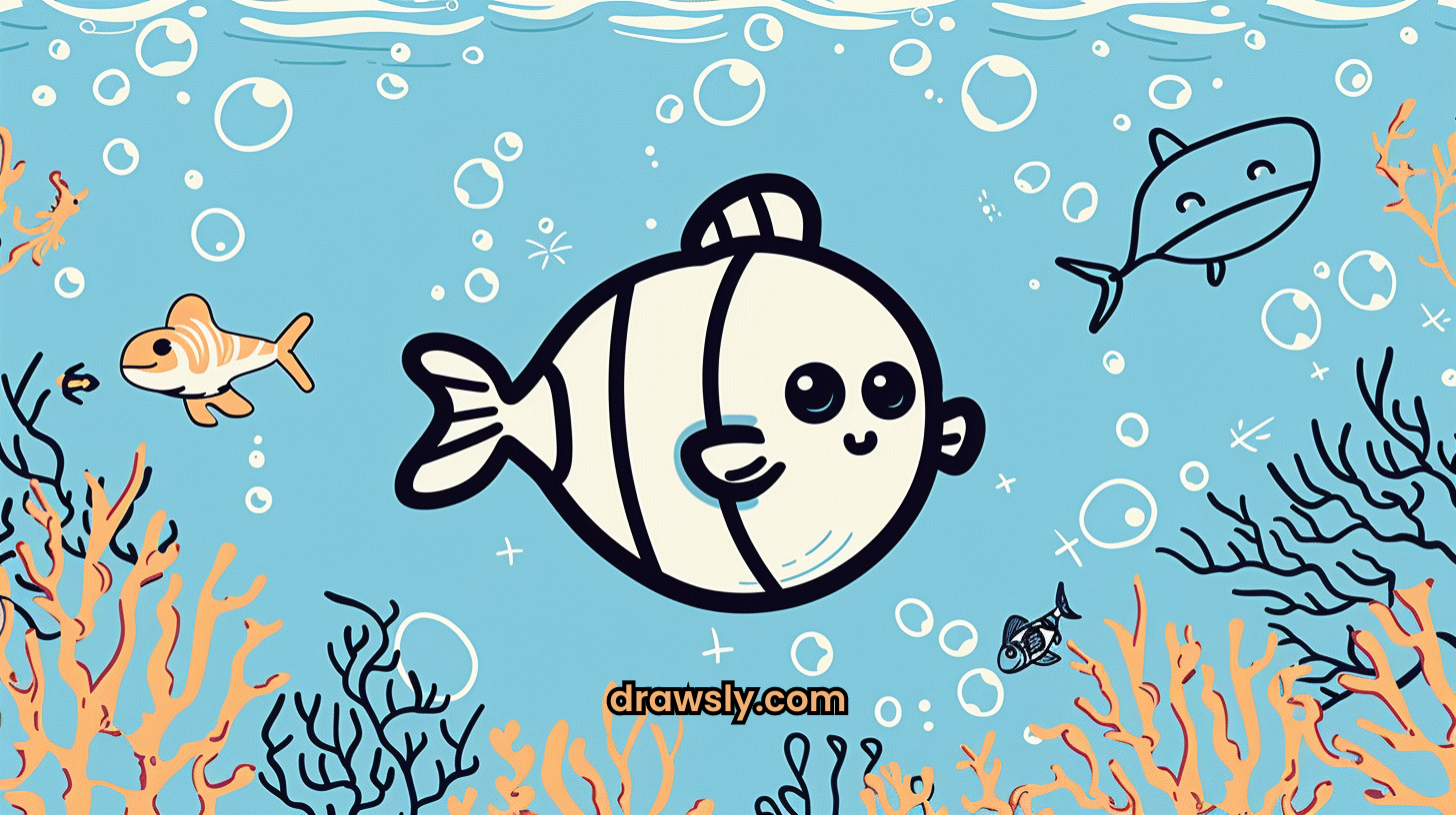 60 Easy Fish Drawings: From Clownfish to Sharks (Beginner-Friendly Ideas Inside!)