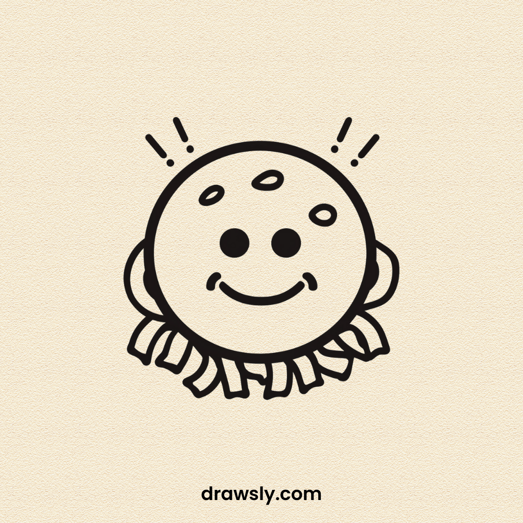 Cute Easy Silly Spaghetti Drawing Idea