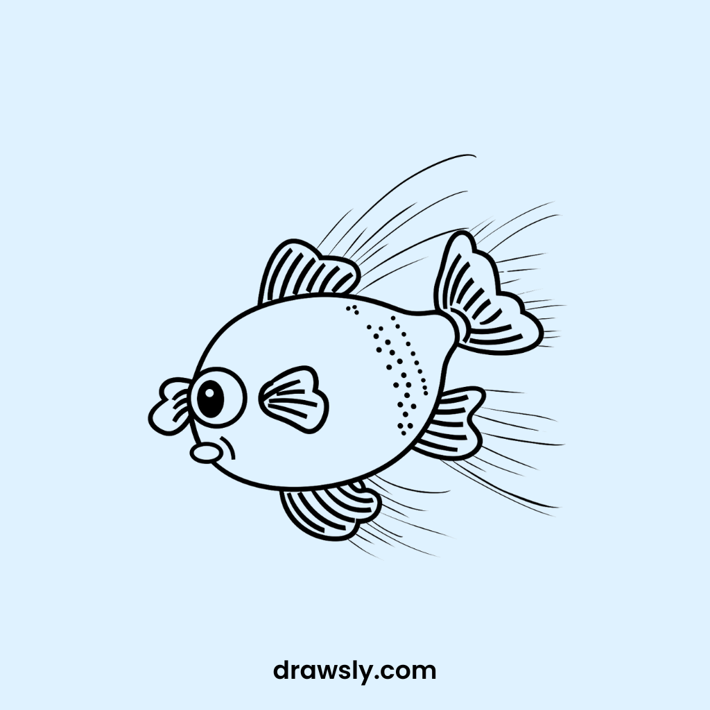 Cute Glowing Lanternfish Drawings