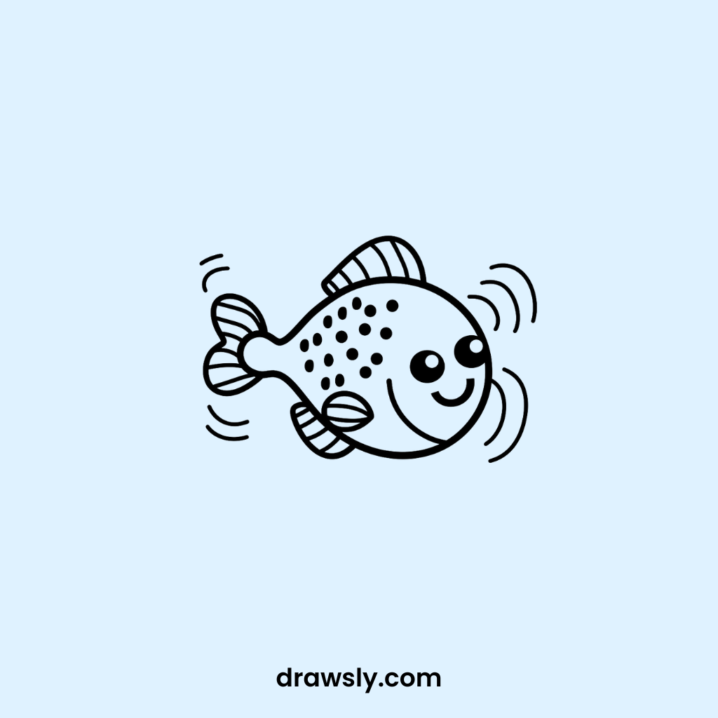 Cute Mischievous Minnow Drawings