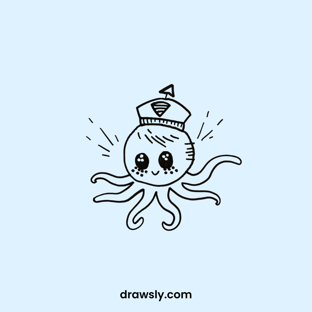 Cute Silly Squid Drawings