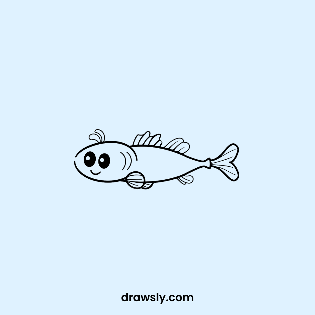 Cute Speedy Barracuda Drawings