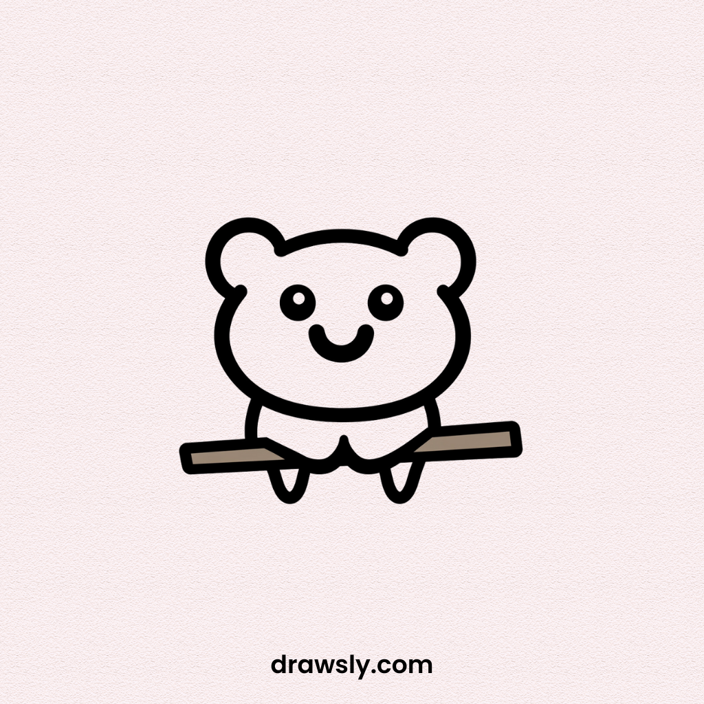 Dog Carrying Stick Drawing Idea